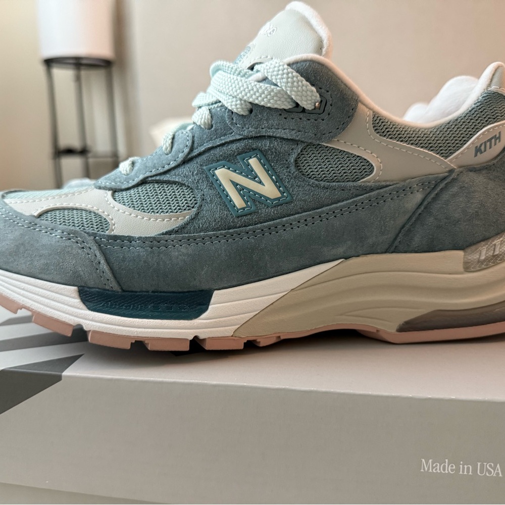 Kith x New Balance Blue Sneakers Suede Mesh Heritage